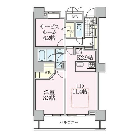 ロイヤルパークスタワー南千住の物件間取画像